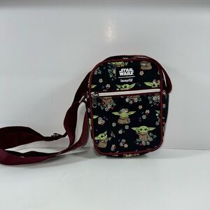 Loungefly Star Wars Baby Yoda Crossbody Mandalorian The Child Grogu Floral Bag